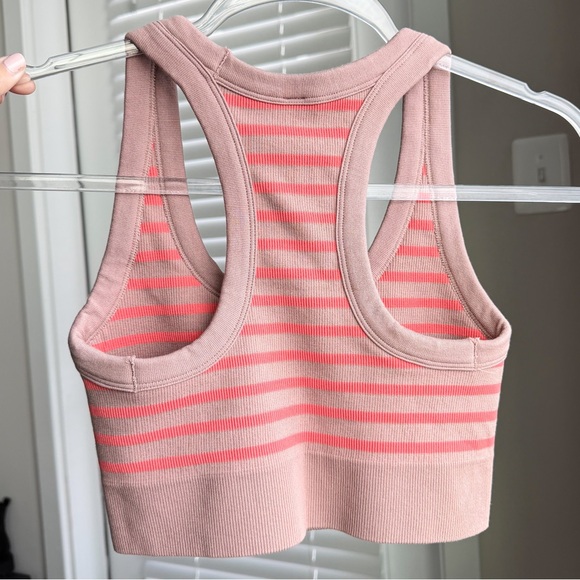 FP Movement Go To Striped Sports Bra NWOT Size M/L Free People Top - Picture 6 of 7